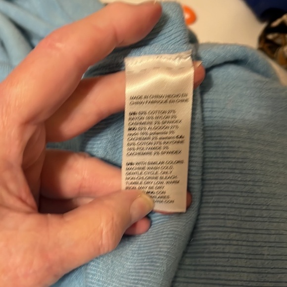 Chicos baby blue hooded cardigan . Size 3 - Picture 5 of 5